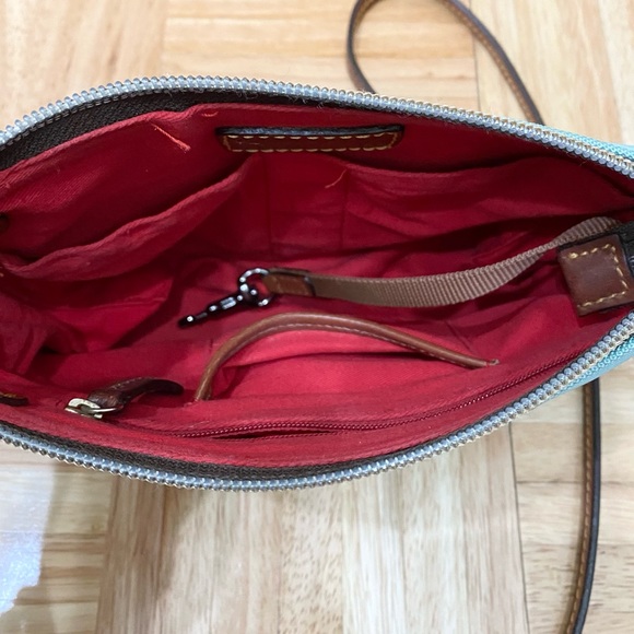 DOONEY & BOURKE Nylon Crossbody Pouchette Bag in Light Blue - Picture 6 of 16